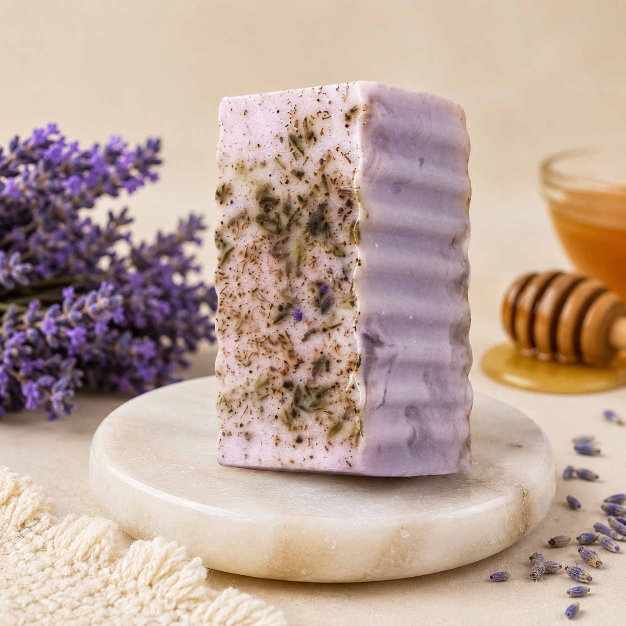Jabón de lavanda hecho a mano