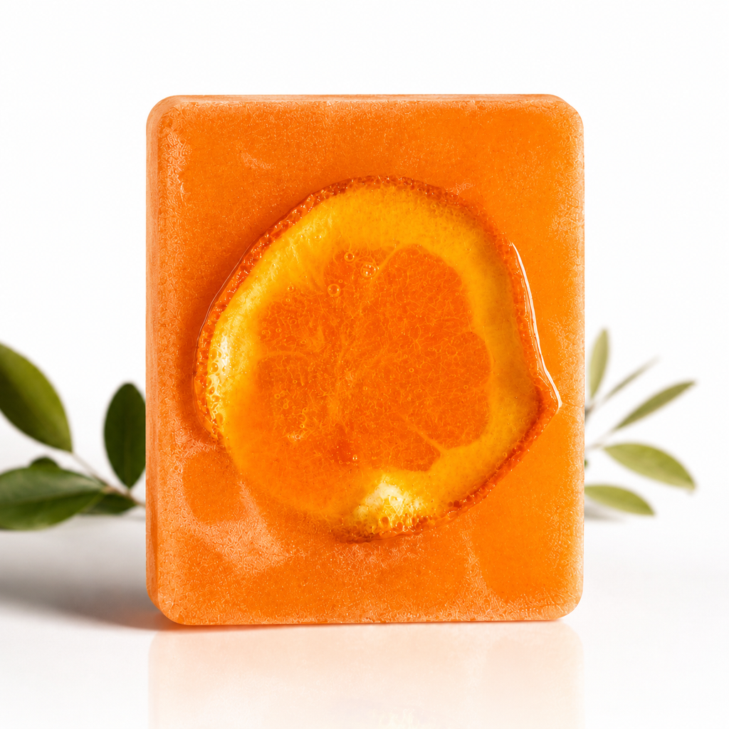 Orange Glow Handmade Soap – Vitamin E Infused