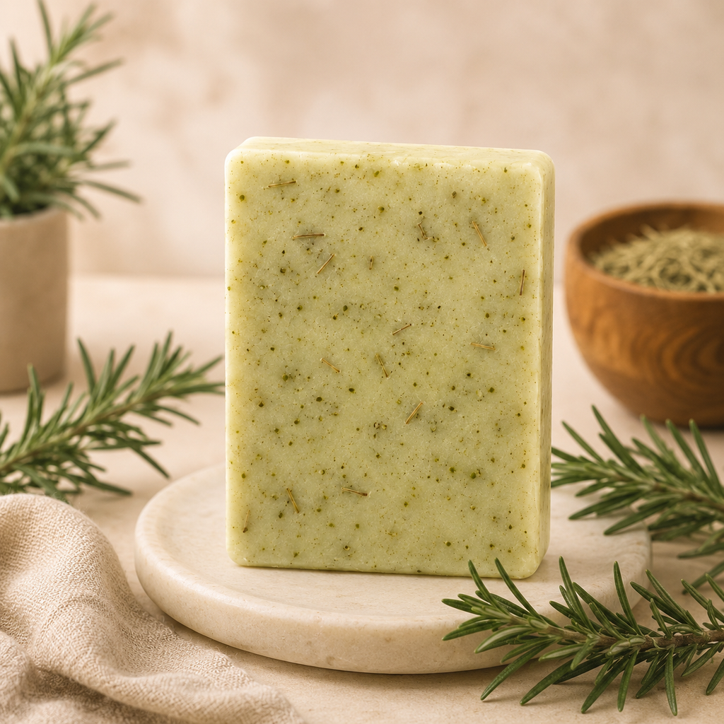 Handmade rosemary soap